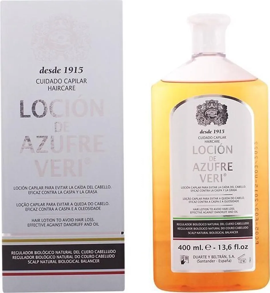 Soin capillaire Azufre Veri anti démangeaisons et pellicules