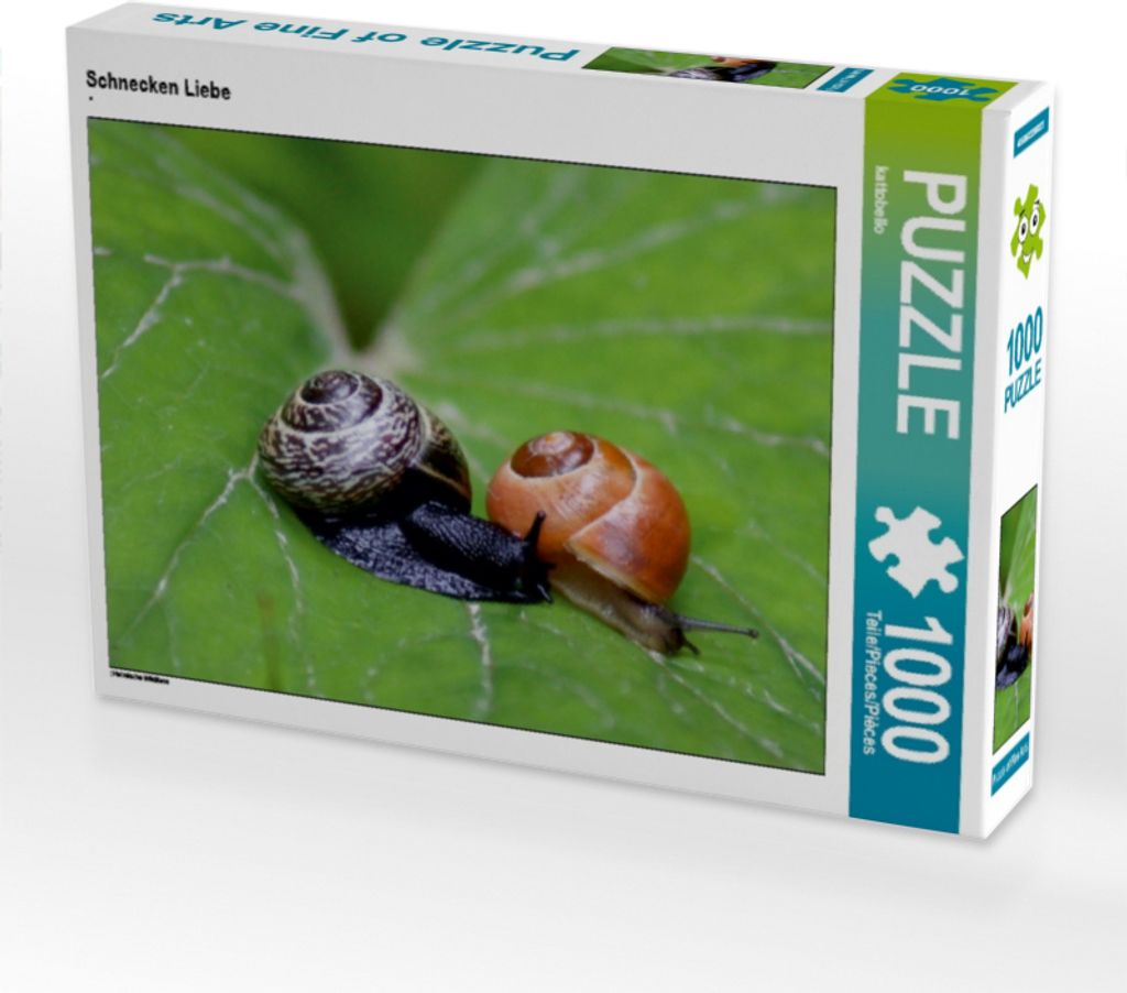 Calvendo Schnecken Liebe 1000 Teile Puzzle quer 640x480mm, CALVENDO; 7304368