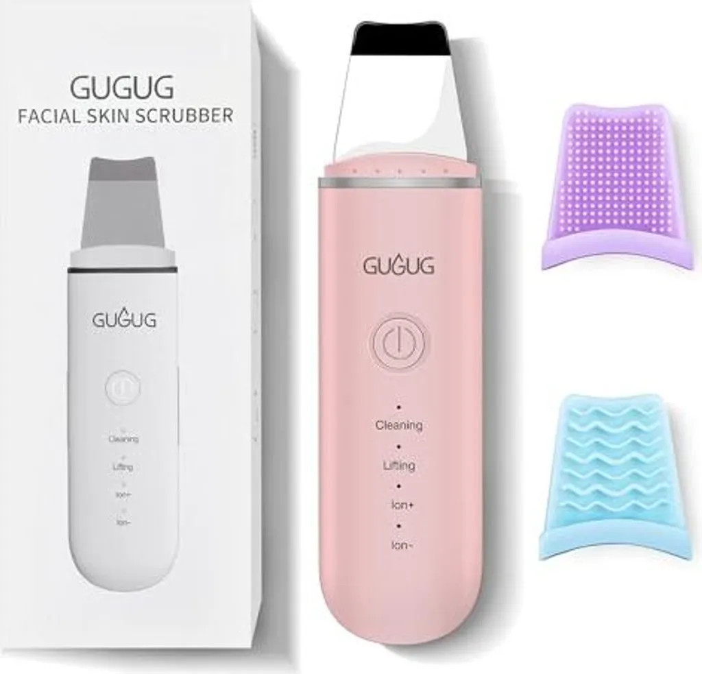 GUGUG Pulizia Viso Ultrasuoni - Raschietto Pori e Punti Neri 4 Modality