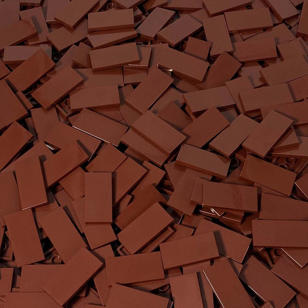 LEGO® 2x4 Carreaux Marron Rouge - 87079 NOUVEAU ! Quantité Image du produit 