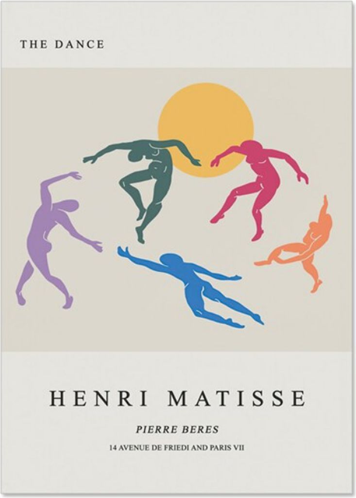 TPFLiving Kunstdruck LW-1214 (OHNE RAHMEN) Poster - Leinwand - Wandbild - Hochauflösender Giclée-Druck, langlebig und hochwertig - Henri Matisse ...