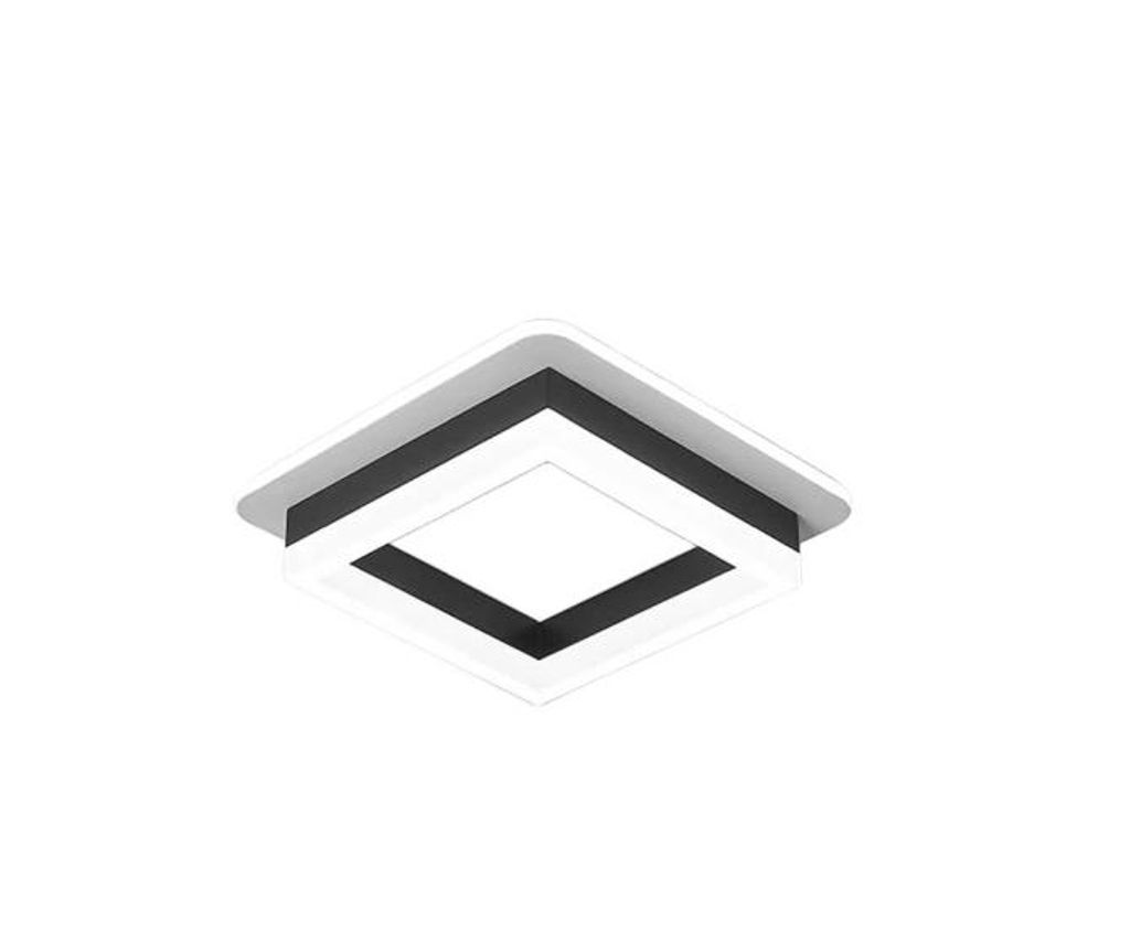 Lampa Sufitowa Led Plafon Czarny Kwadratowa Nowoczesna 24W Zdjęcie produktu 