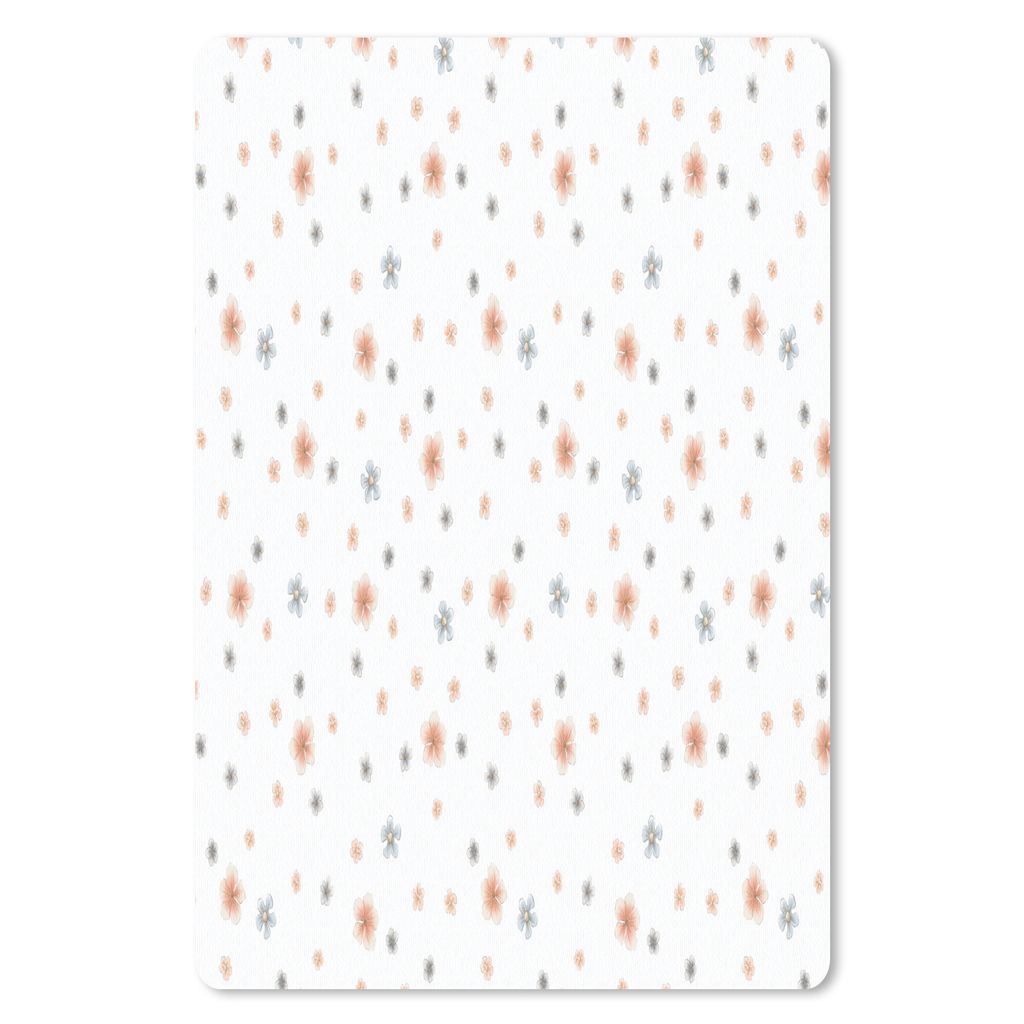 MuchoWow Mauspad Mousepad Jahrgang - Flora - Pastell 18x27 cm - Mousepads - Maus Mat - Pad - Mausunterlage