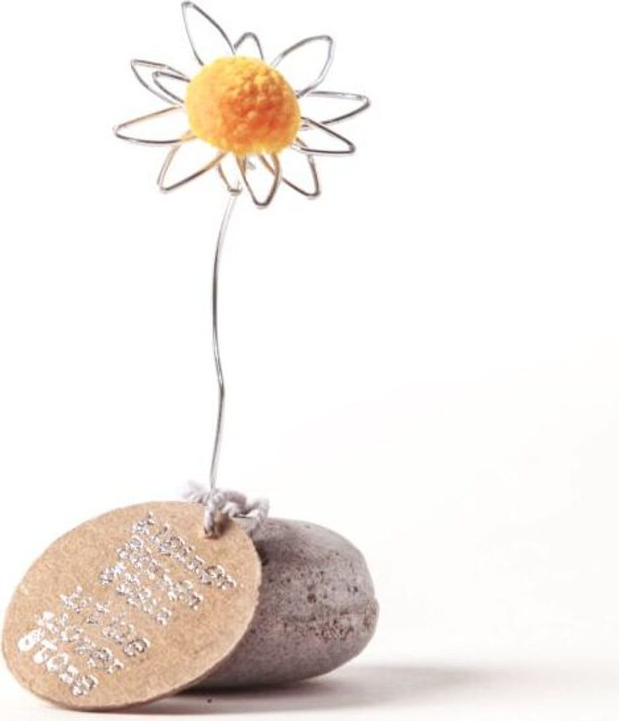 Mini Glücksblumenstein "Gelb" Produktbild 