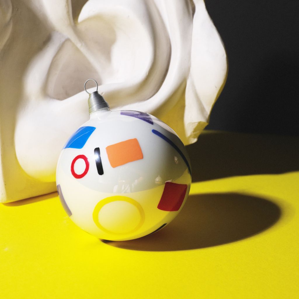 Weihnachtskugel «Suprematismus Nr. 2», Kollektion „Malewitschs Suprematismus“, Serie «Unser Malewitsch», kunsthandwerk