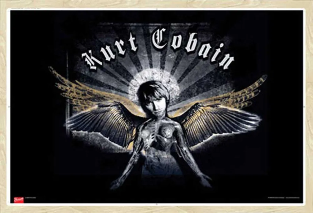 Quadro Kurt Cobain: Poster Maxi con Cornice Shinsuke Rovere Elegante