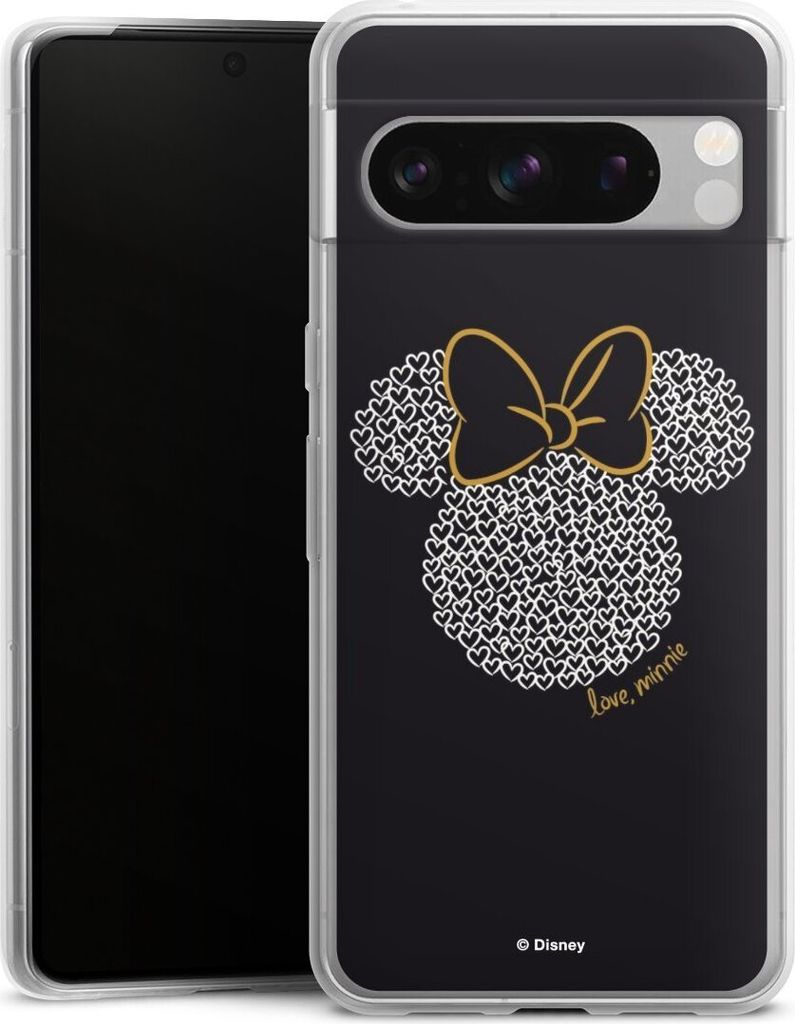 DeinDesign Slim Hülle für Google Pixel 8 Pro Silikon Case Ultra Dünn Handyhülle Disney Minnie Mouse Muster