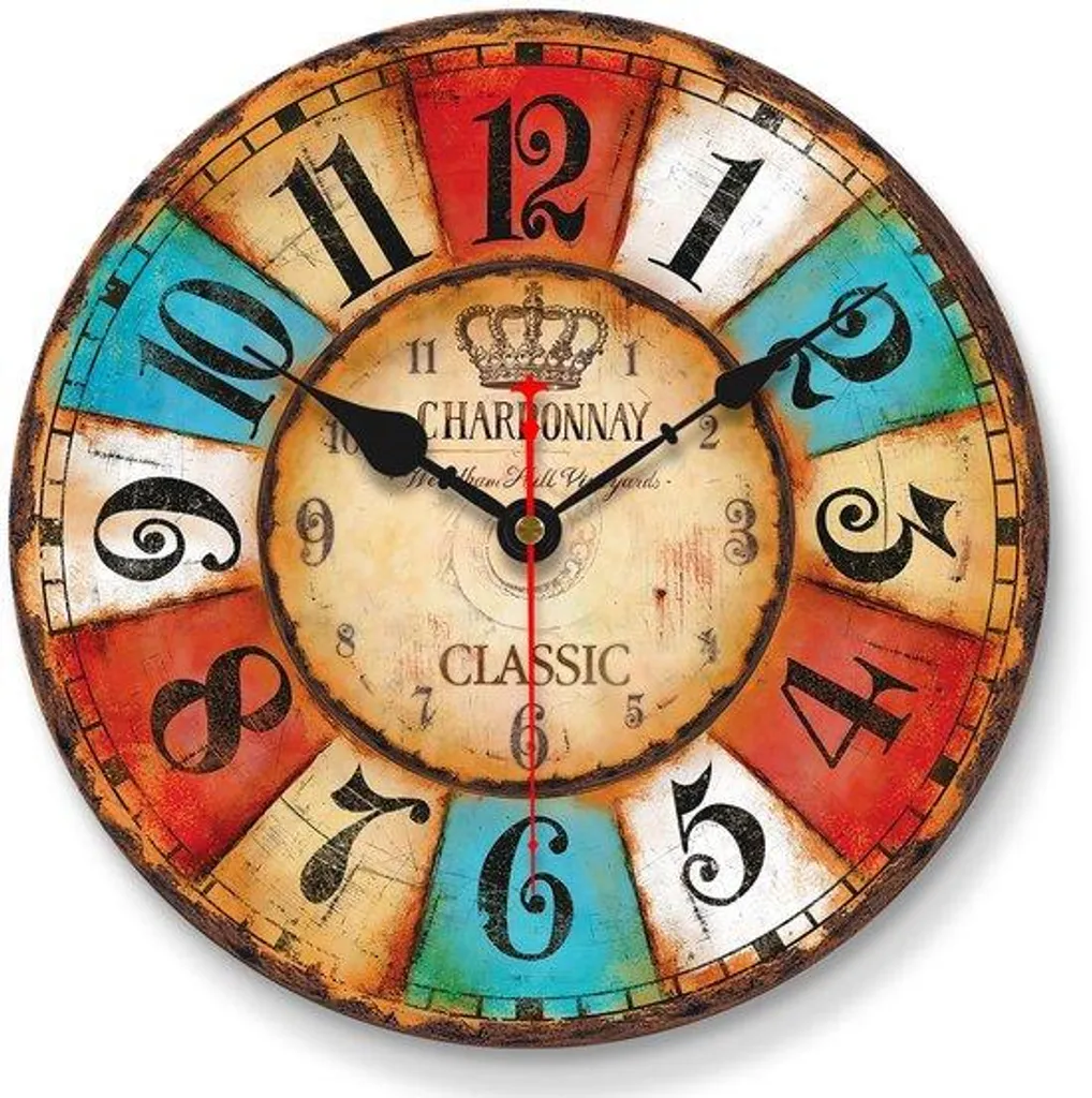 Petite horloge murale lisible 20 cm - Horloge rétro pour petits murs