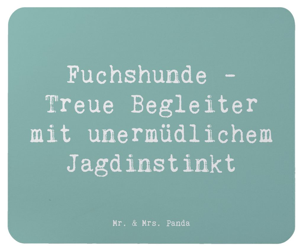 Mr. & Mrs. Panda Mouse Pad Spruch Fuchshunde Treue - Meeresbrise - Geschenk, Mousepad, Hunderassen Vielfalt, Foxhound Erziehung, Jagdinstinkt, Ents...