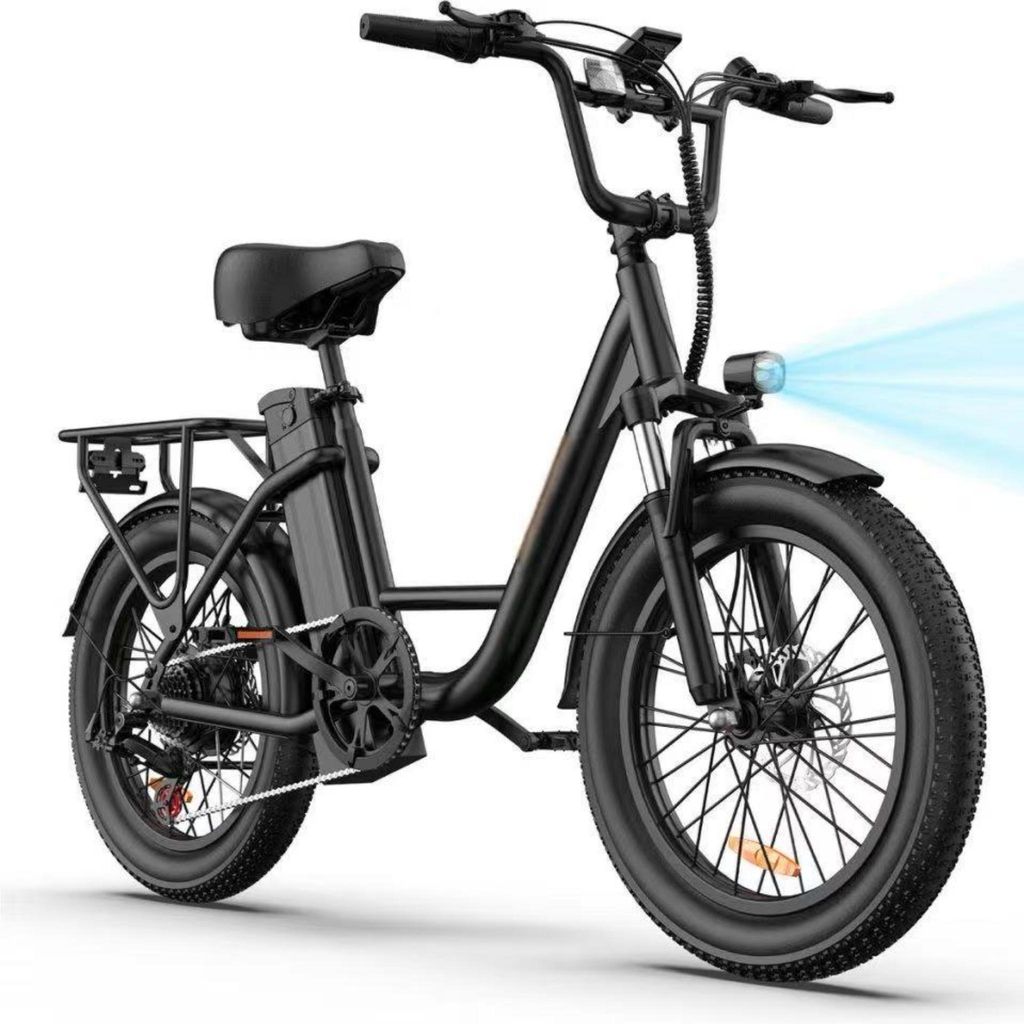 Elektrofahrrad URLIFE E20 - 250W Motor 48V 13Ah Batterie 20 Zoll Reifen Scheibenbremsen - Schwarz