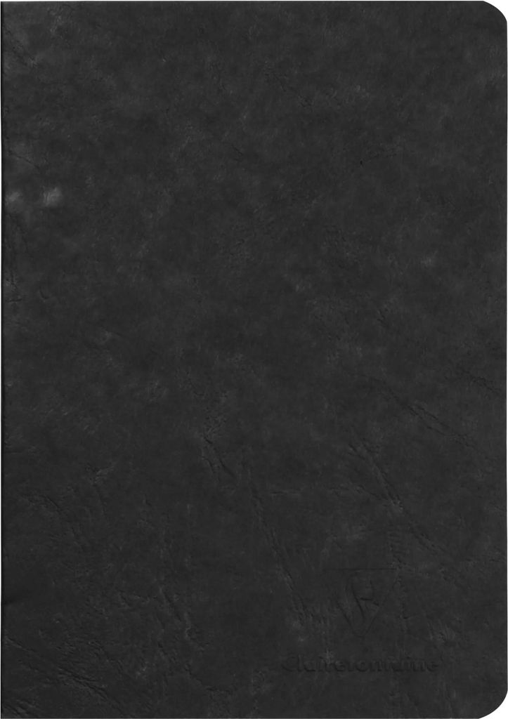 Clairefontaine 5x Age Bag Notizbuch A5, 48 Blatt 90g blanko Schwarz 733101C