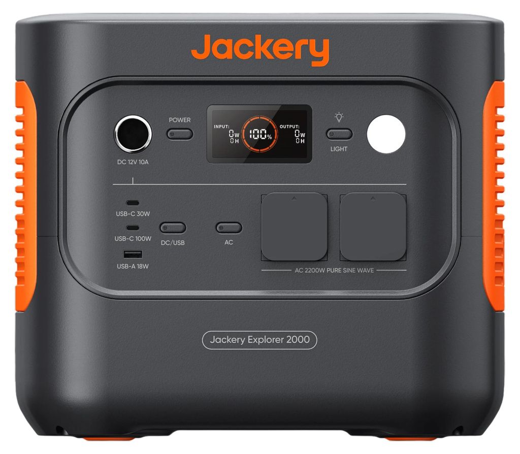 Jackery Explorer 2000 v2, AC, zonne-energie, 2042 Wh, 2200 Productafbeelding 