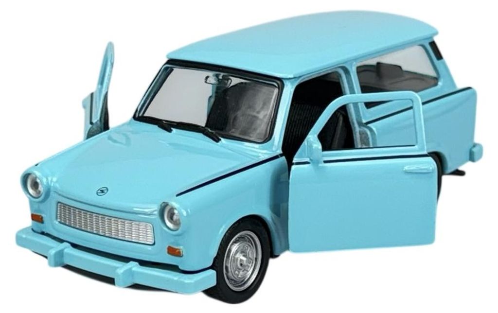 Welly Trabant P601 Kombi Blau 1:34 Die Cast Metall Modell  Produktbild 
