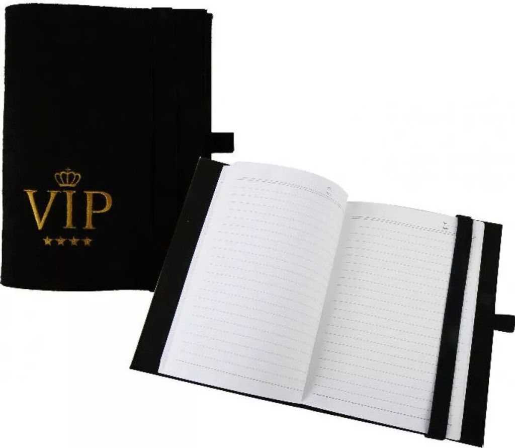 GKA Notizbuch im Filzeinband mit Aufschrift VIP **** Produktbild 