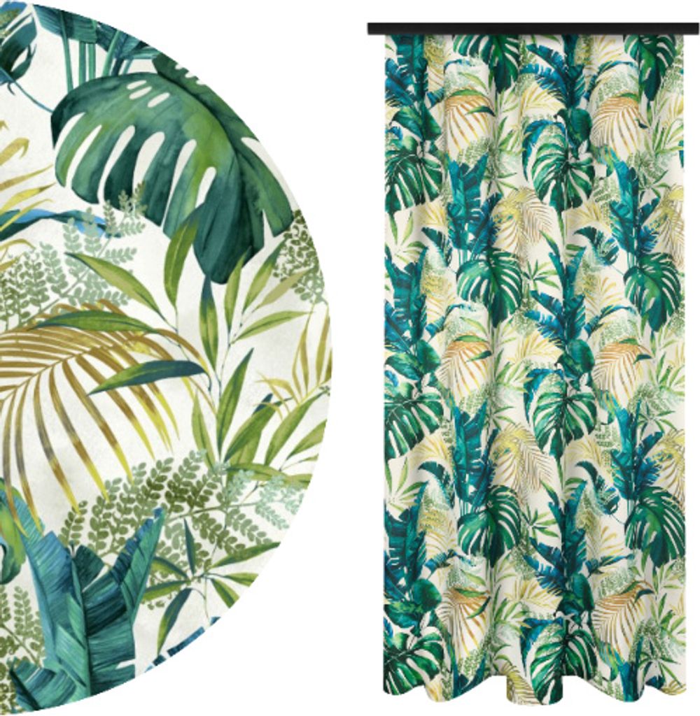 Blickdichte Gardine Kräuselband, Maße: 140x240 cm, Farbe: Selva 02