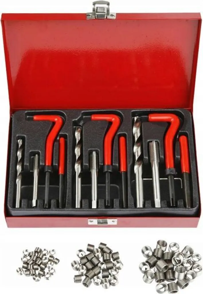 KRAFT&DELE Kit di riparazione della filettatura M6-M10 88 pezzi KD10591