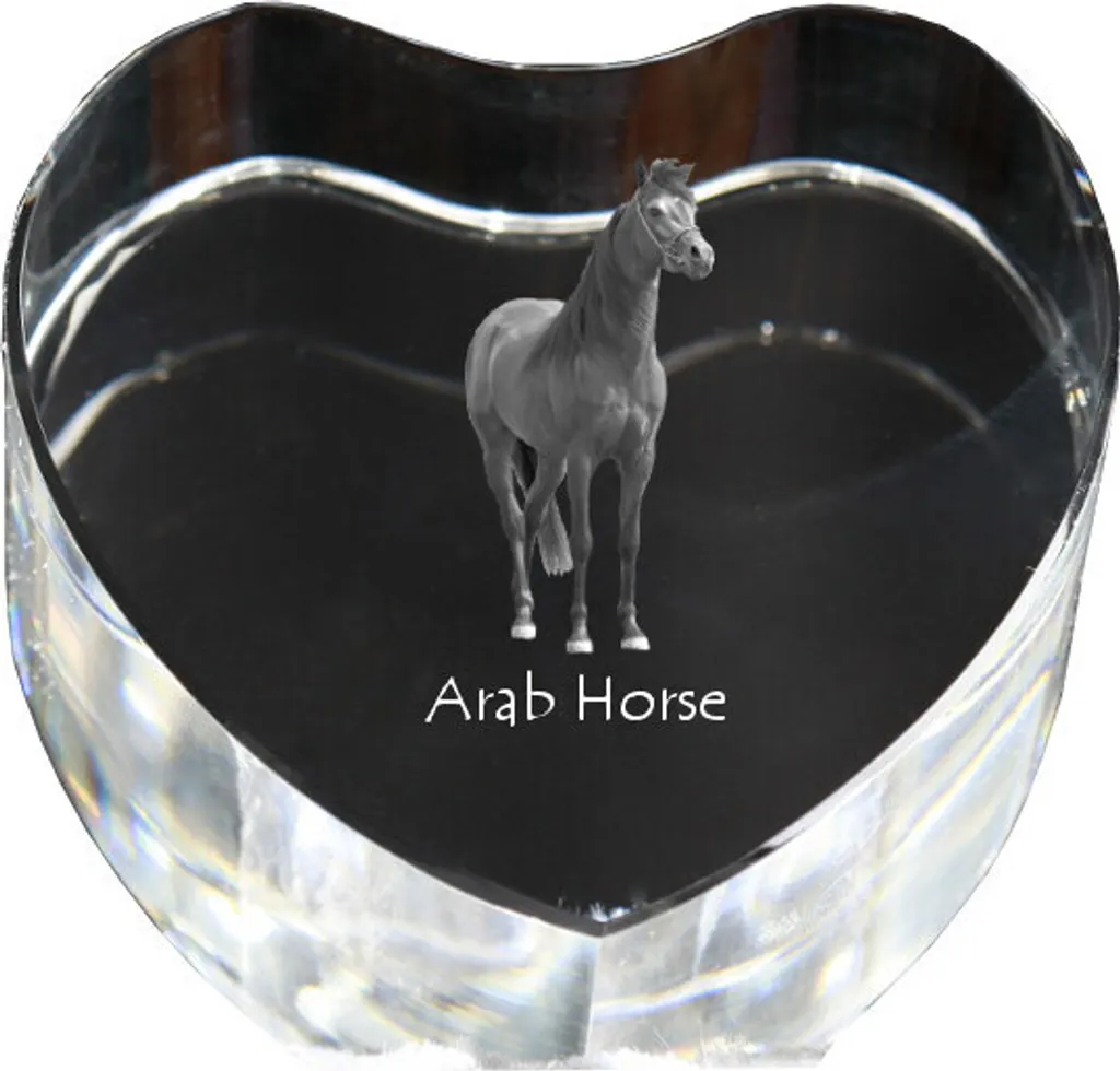Cadre Cheval Arabe en Cristal : Un Souvenir Éternel Qui Ne Ternit Pas