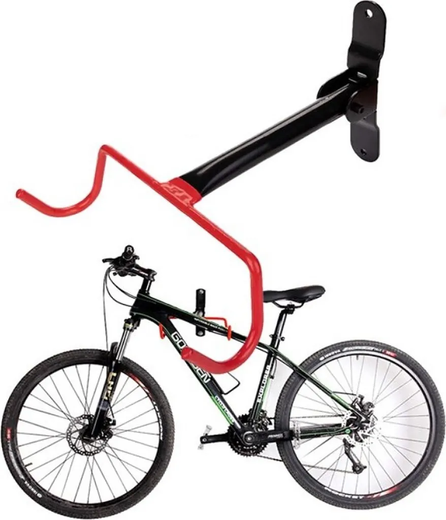 Support vélo mural double crochet pliable avec protection de cadre
