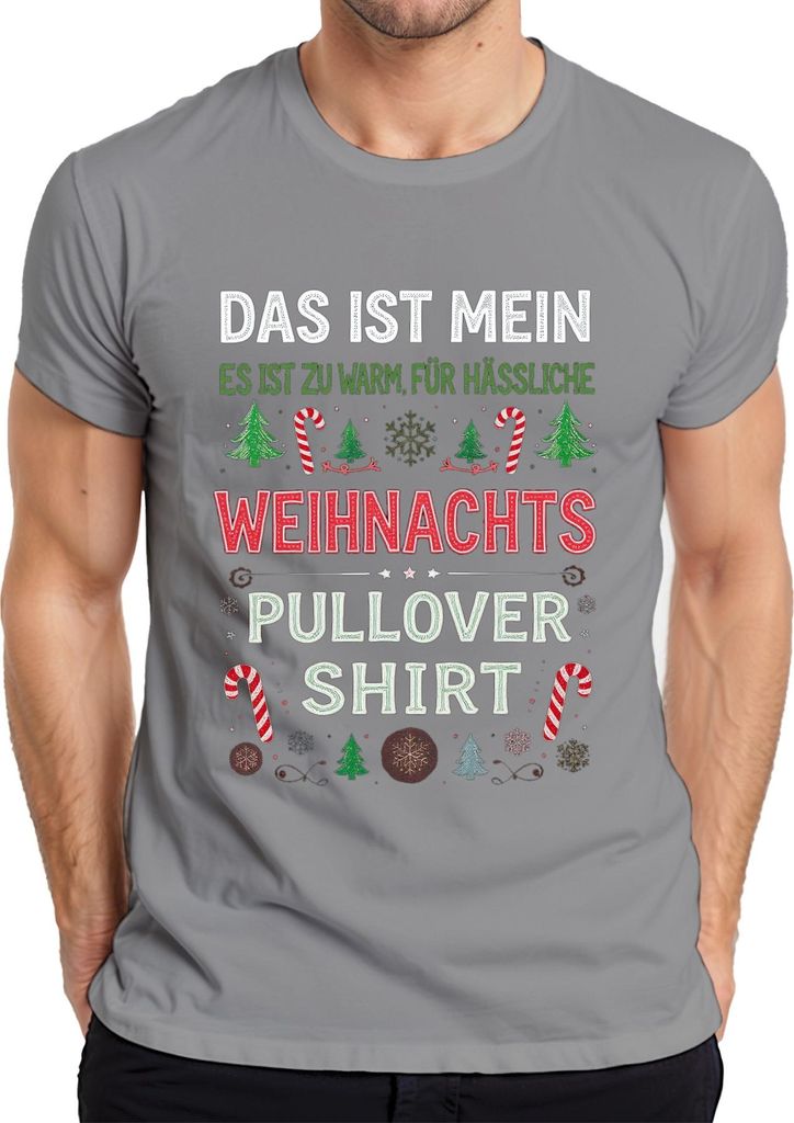 Das ist mein Weihnachts Geschenk Tannenbaum Zuckerstange lustig Herren T-Shirt, Grau, S