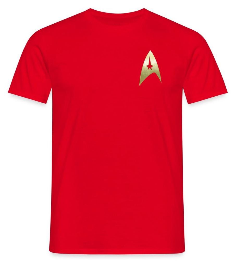 Spreadshirt Star Trek The Original Series Logo Männer T-Shirt, XXL, Rot