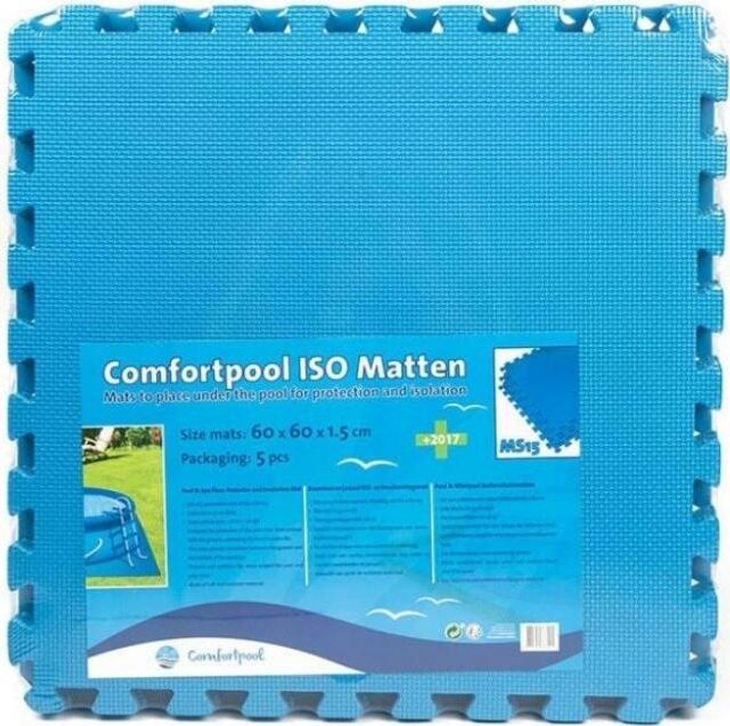 Comfortpool Isoliermatten - 5 Stück - 60x60 cm - Blau