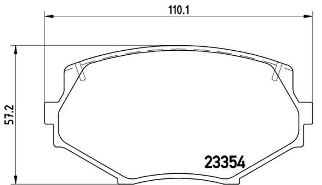 Brembo Bremsbelagsatz, Scheibenbremse Vorderachse P 49 020