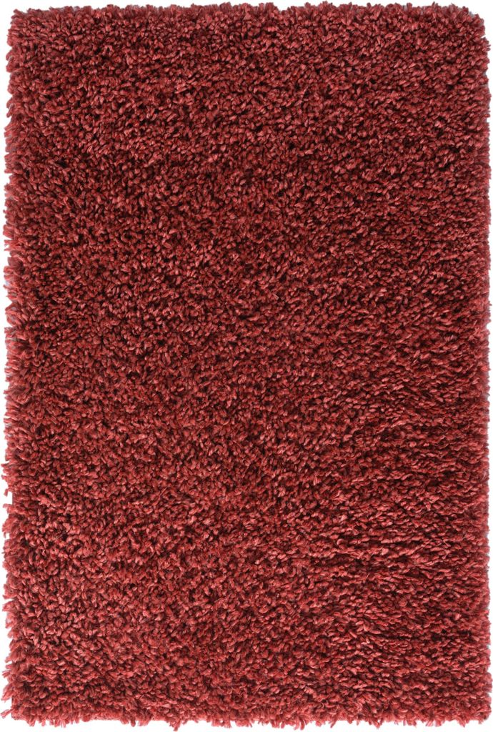 MY-RUG Teppich, Hochflorteppich Shaggy Star, 90x60, rot, leicht glänzend, extra flauschig, Rechteckig