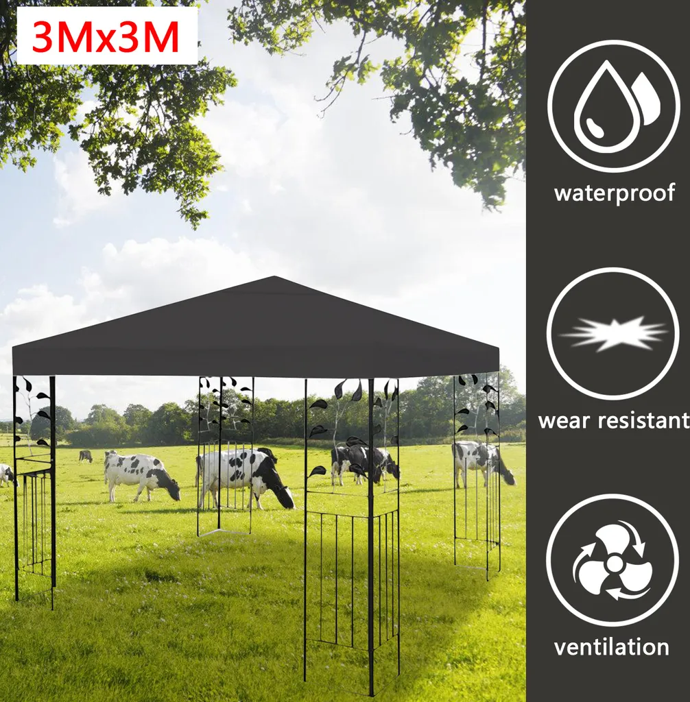 Tetto Sostitutivo Gazebo 3x3M SWANEW | Protezione Sole e Pioggia