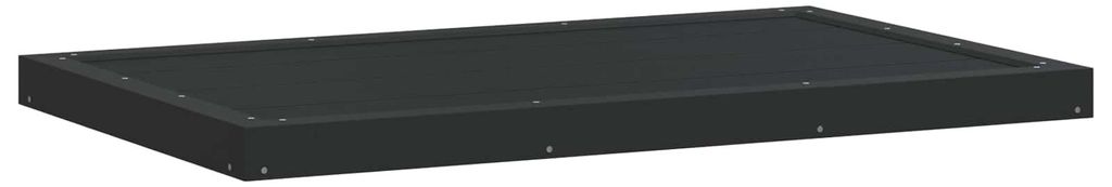 Duschsockelplatte Schwarz 101 x 63 x 5,5 cm WPC
