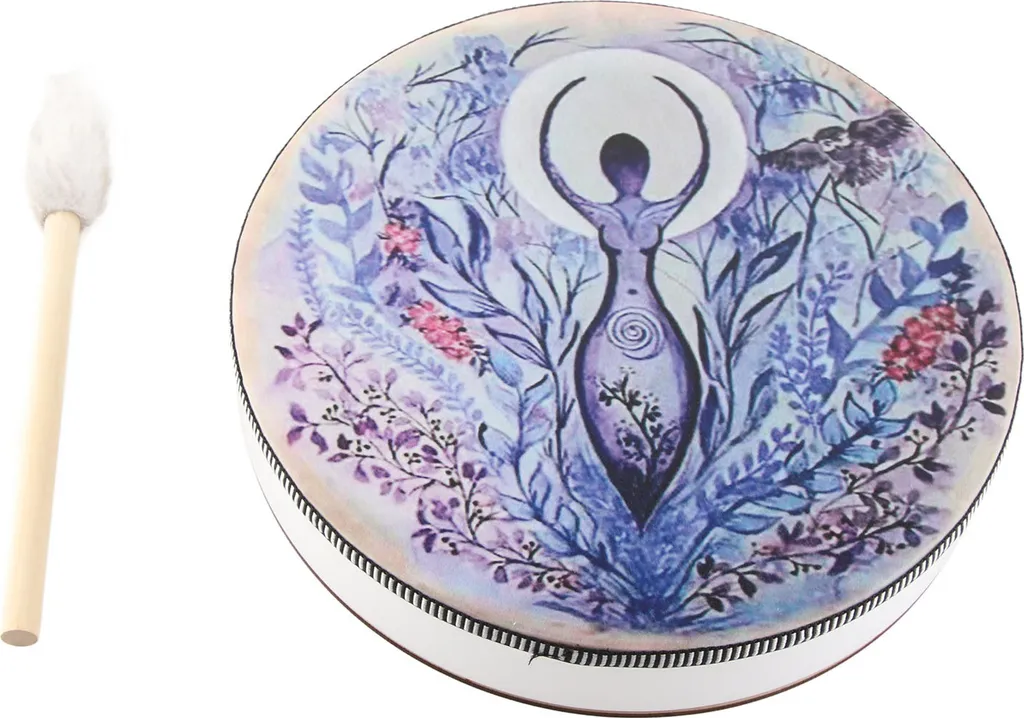 Tambour de Chamane Sibérien Artisanal Instrument de Musique Spirituelle