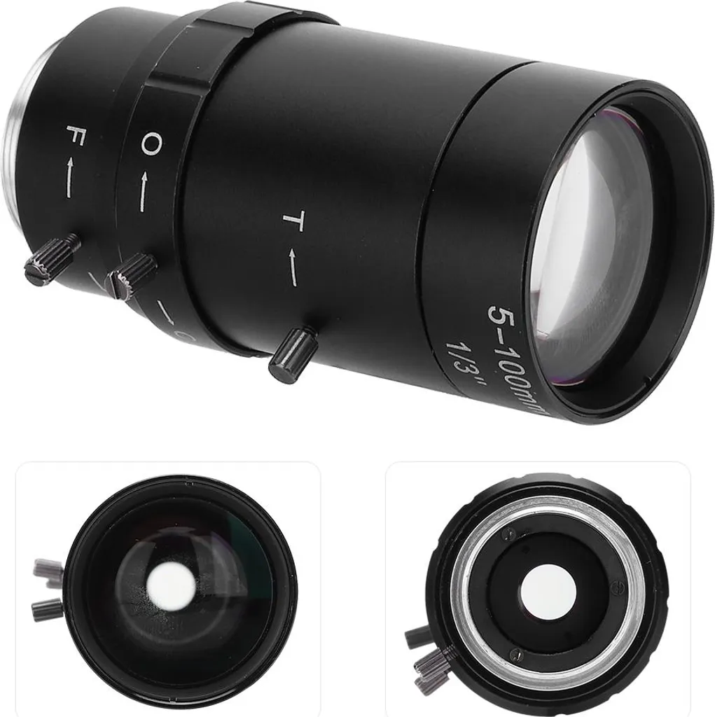 Objectif CCTV 5-100mm en Aluminium avec Zoom et Diaphragme Manuels CS - 4