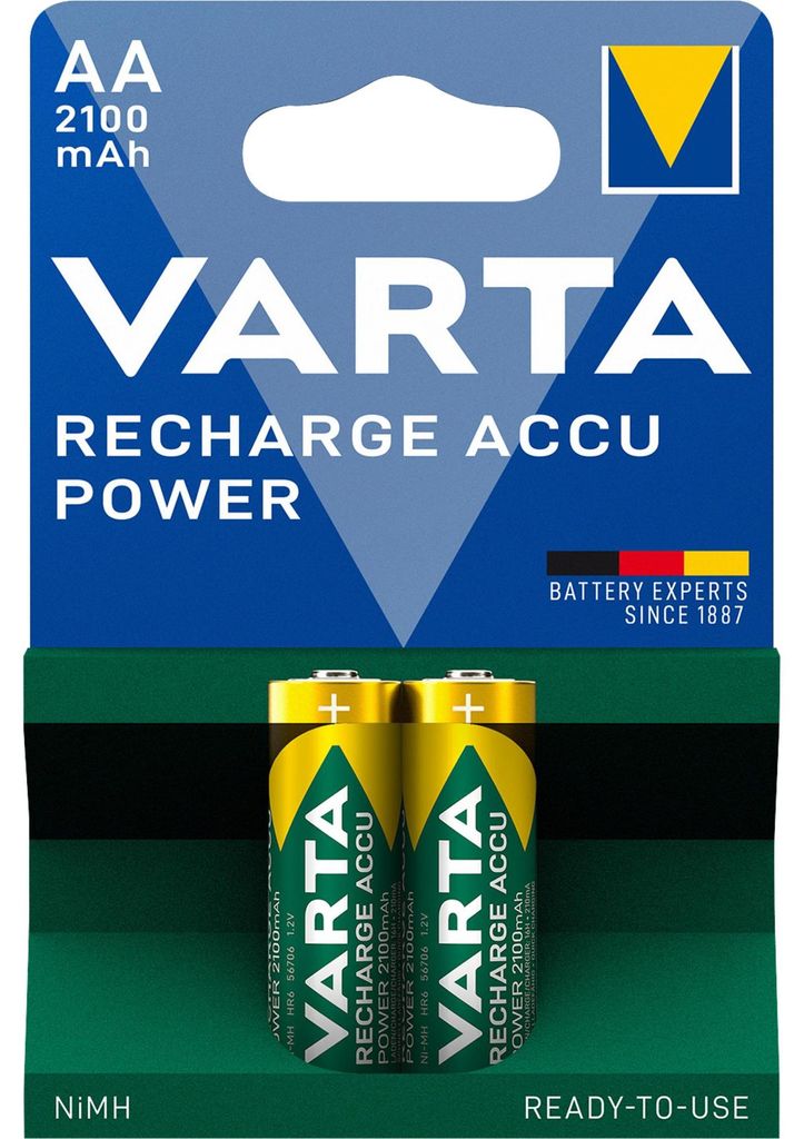Nabíjecí baterie VARTA AA Mignon 2s 2100mAh (ochrana proti Obrázek produktu 