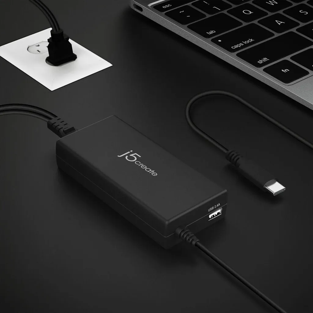 Chargeur Ordinateur Portable j5create JUP2290C-EN Idéal Télétravail