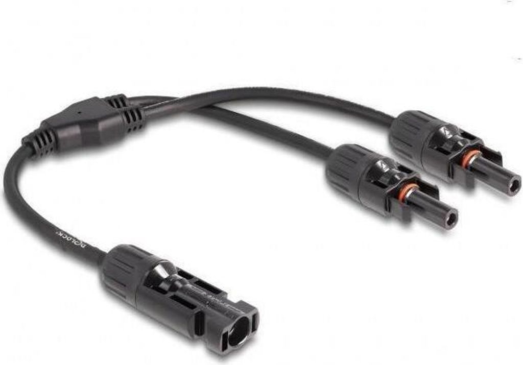 DELOCK DL4 Solar Splitter Kabel 1 x Stecker zu 2 x Buchse 3