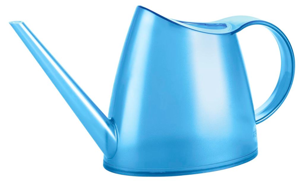 EDA Gießkanne FUCHSIA 1,5 Liter transparent-blau