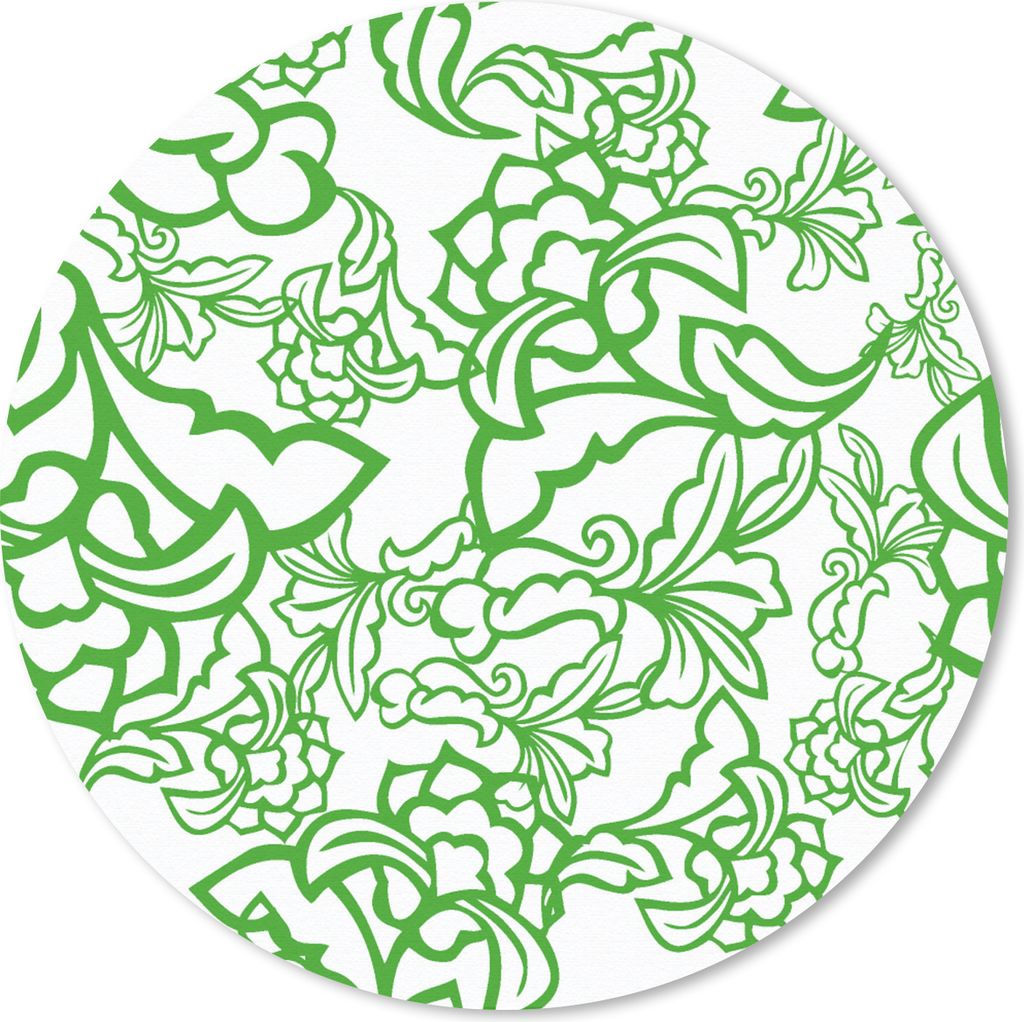 MuchoWow Mauspad Mousepad Pflanzen - Orientalismus - Muster 40x40 cm - Mousepads - Maus Mat - Pad - Mausunterlage - Schreibtisch Accessoires