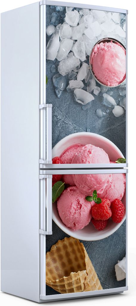 Magnete Dekorative - 70 cm x 190 cm - Küche - Magnetmatte Kühlschrankmagnete - Himbeere Eiscreme