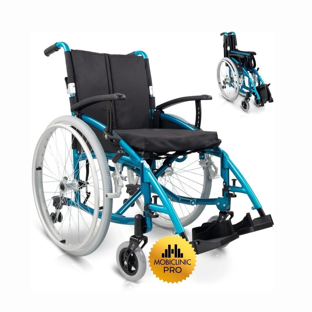 Fauteuil roulant Pliable Aluminium Léger Manuel Avec Freins Image du produit 