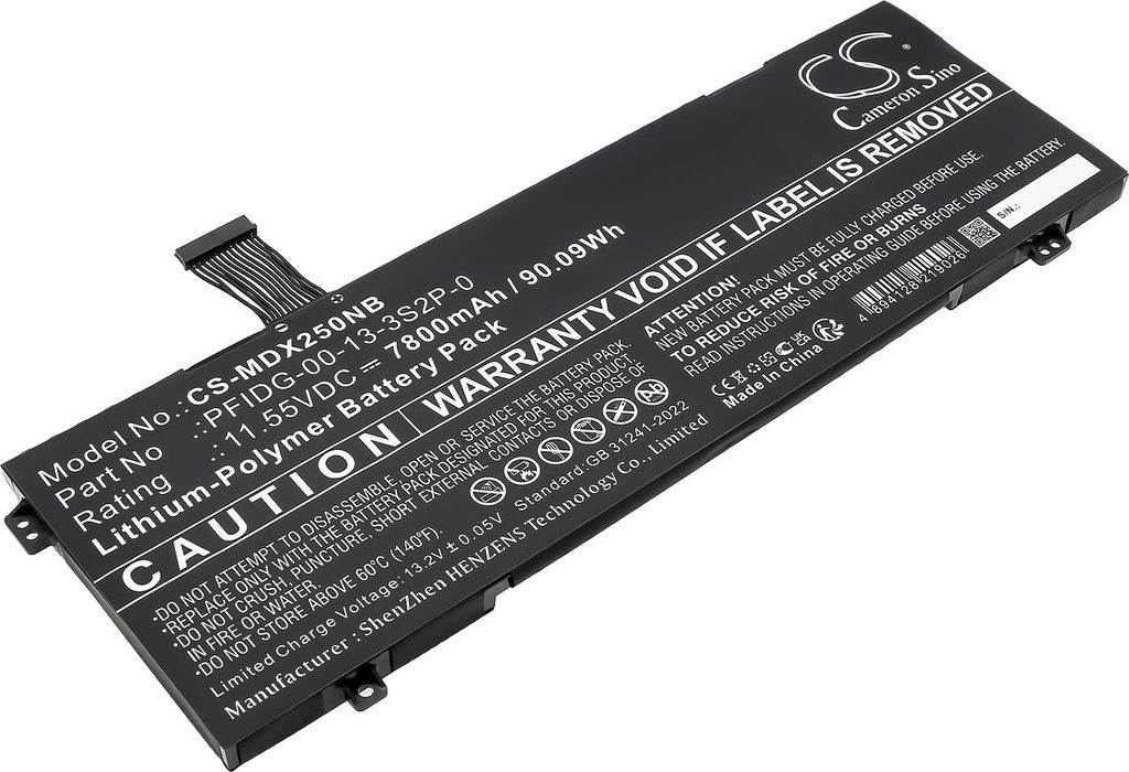 TECHTEK Laptop Akkus Kompatibel mit [Mechrevo] Code 01, für [Medion] Erazer Beast X10, Erazer Beast X20, Erazer Beast X25, für [Uniwill] GM7AG8P, f