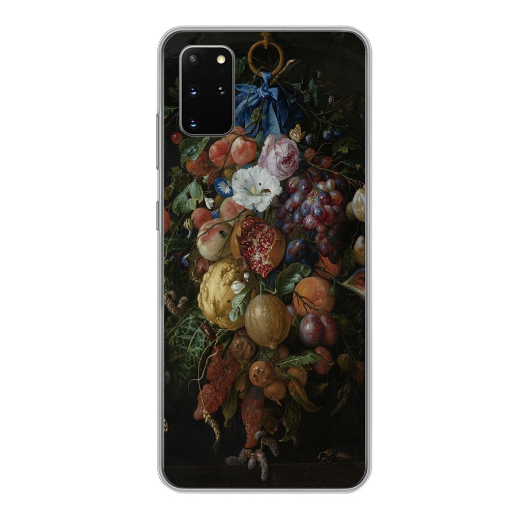 MuchoWow Handyhülle Schutzhülle Hülle für Samsung Galaxy S20 Plus Früchte und Blumen - Gemälde von Jan Davidsz. de Heem Silikon Softcase Ha...
