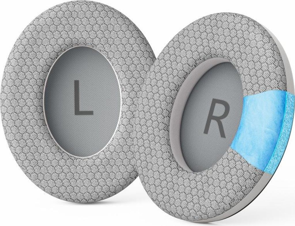 INF Ersatz-Ohrpolster für Bose 700/NC700 Kopfhörer - Fußballnetz Gel Ohrkissen (2 Stk.) Grau