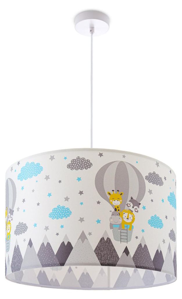 Deckenlampe Kinderzimmer Pendelleuchte Babyzimmer Feuerwehr Straße Polizei E27Leuchtenart / FarbePendelleuchte - Weiß