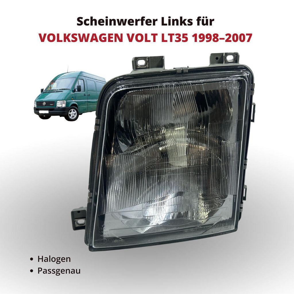 Scheinwerfer Frontscheinwerfer Links für VOLKSWAGEN VOLT LT35 1998–2007 | Halogen | Referenz 505538