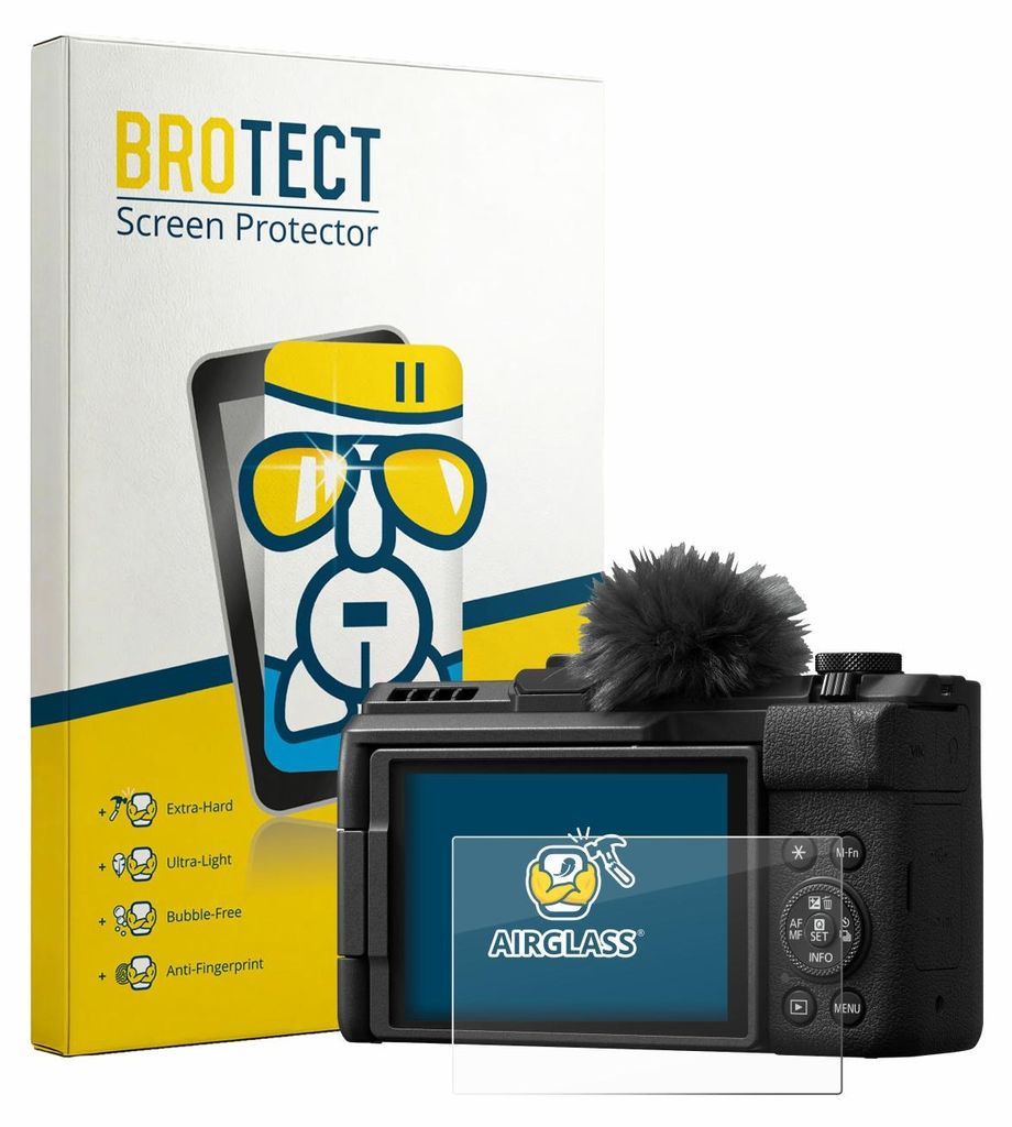BROTECT Schutzglas für Canon PowerShot V1 Premium Schutzfolie Panzer Folie Glas Display Schutz klar