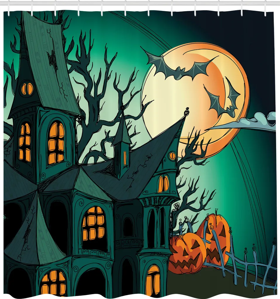 Tenda Doccia Gotica Halloween ABAKUHAUS 175x240 - Design Esclusivo