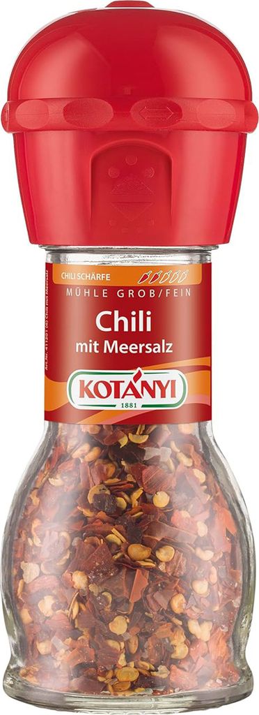Kotanyi Chili mit Meersalz jodiert Achtung feurig scharf 35g