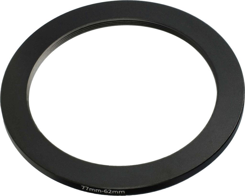 vhbw Step-Down-Ring Adapter 77 mm auf 62 mm für Kamera Objektiv - Filteradapter Metall