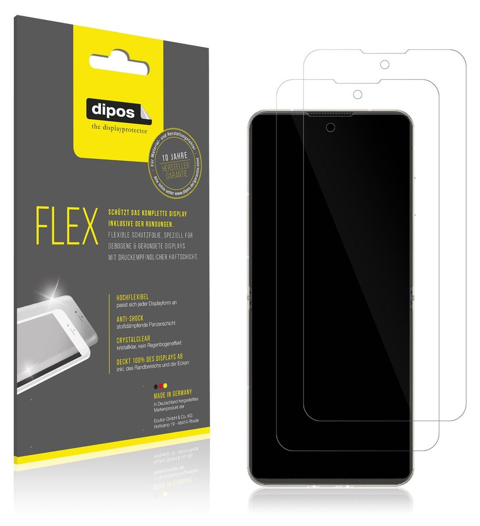 2x Schutzfolie für Nubia Flip 5G Folie, 100% Produktbild 