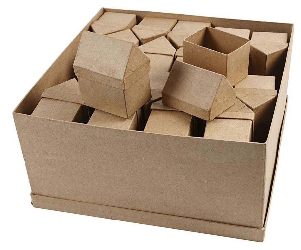 Creativ Company Storage Boxes House Paper Maché, 40..