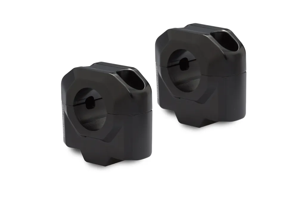 Réhausse de guidon 28 mm SW-MOTECH 30 mm noir contre fatigue cervicale